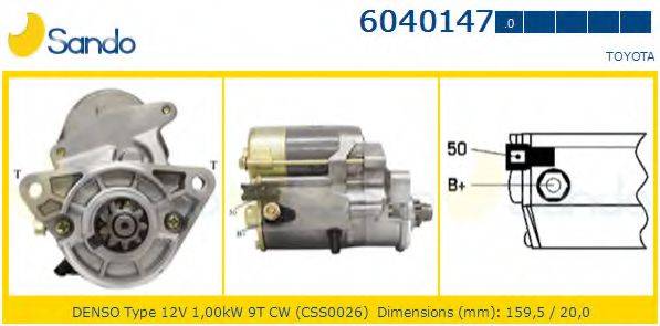 SANDO 60401470 Стартер