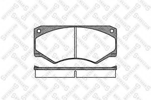 STELLOX 058000BSX Комплект гальмівних колодок, дискове гальмо
