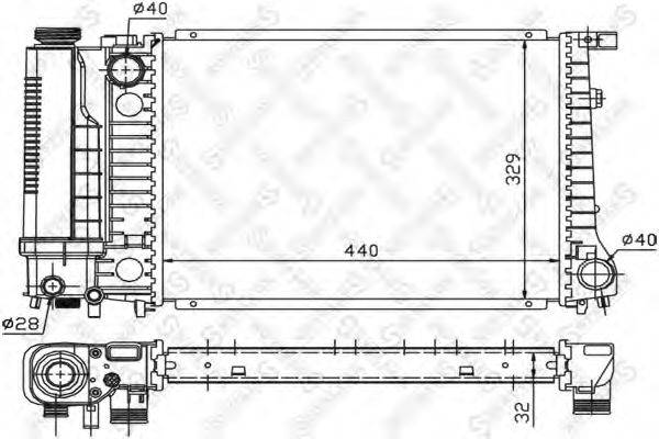 STELLOX 1025054SX Радіатор, охолодження двигуна