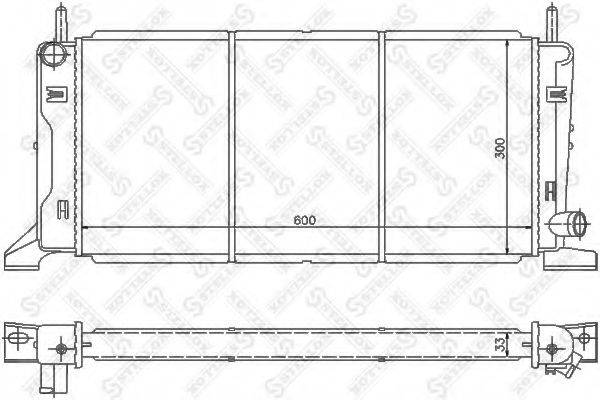 STELLOX 1025086SX Радіатор, охолодження двигуна