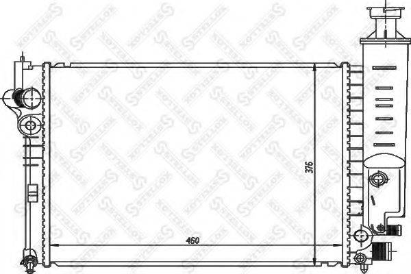 STELLOX 1025104SX Радіатор, охолодження двигуна