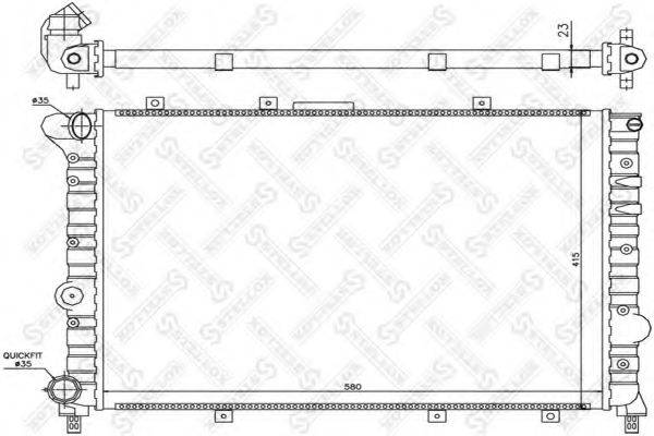 STELLOX 1025160SX Радіатор, охолодження двигуна