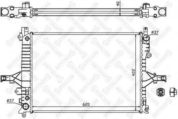 STELLOX 1025165SX Радіатор, охолодження двигуна