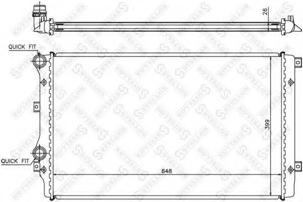 STELLOX 1025205SX Радіатор, охолодження двигуна