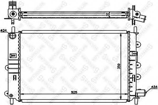 STELLOX 1025214SX Радіатор, охолодження двигуна