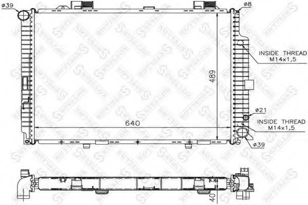 STELLOX 1025220SX Радіатор, охолодження двигуна