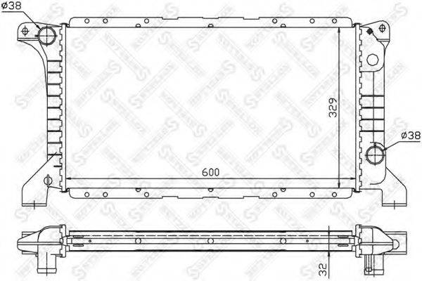 STELLOX 1025252SX Радіатор, охолодження двигуна