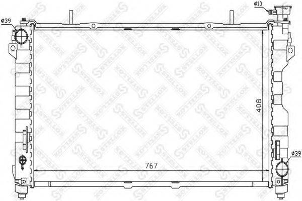 STELLOX 1025284SX Радіатор, охолодження двигуна