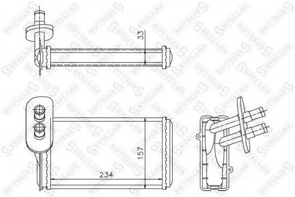 STELLOX 1035019SX Теплообмінник, опалення салону