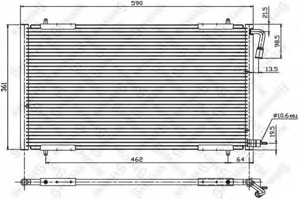 STELLOX 1045002SX Конденсатор, кондиціонер