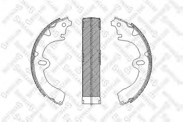 STELLOX 108100SX Комплект гальмівних колодок