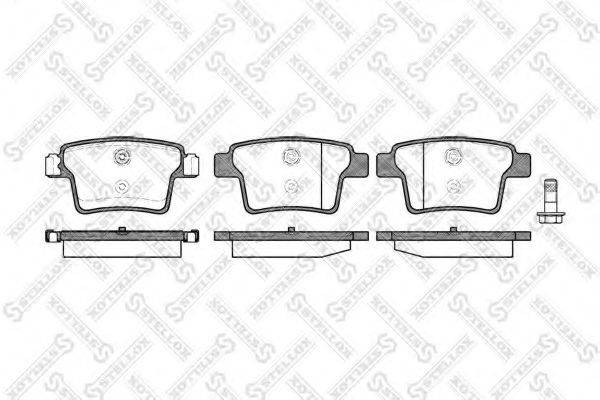 STELLOX 1160010BSX Комплект гальмівних колодок, дискове гальмо