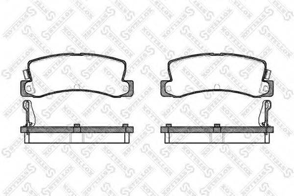 STELLOX 225004SX Комплект гальмівних колодок, дискове гальмо