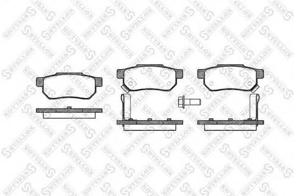 STELLOX 244002SX Комплект гальмівних колодок, дискове гальмо