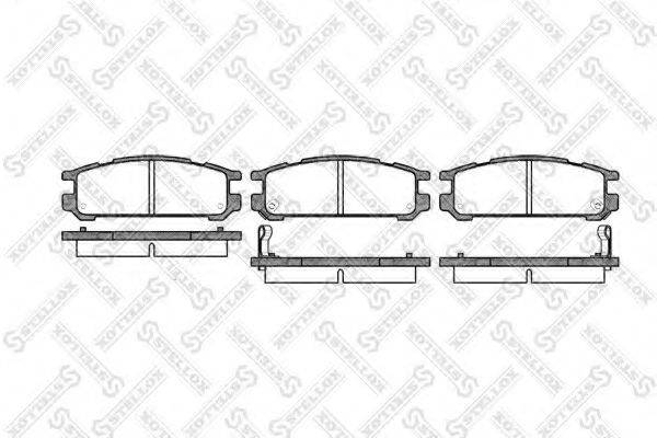 STELLOX 353002SX Комплект гальмівних колодок, дискове гальмо