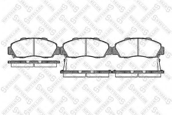 STELLOX 362002BSX Комплект гальмівних колодок, дискове гальмо