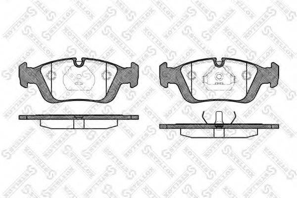 STELLOX 395000BSX Комплект гальмівних колодок, дискове гальмо
