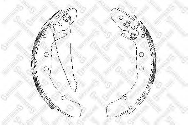 STELLOX 408100SX Комплект гальмівних колодок