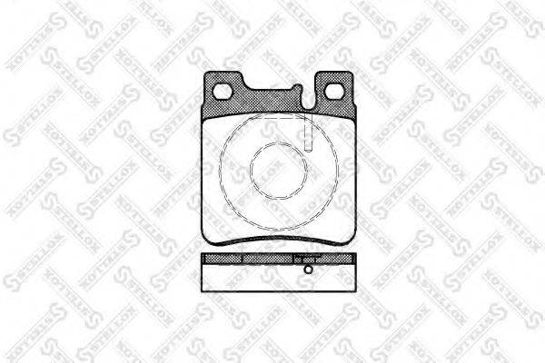 STELLOX 418000BSX Комплект гальмівних колодок, дискове гальмо