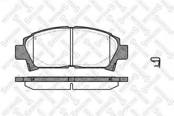 STELLOX 438002SX Комплект гальмівних колодок, дискове гальмо