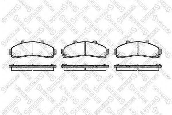STELLOX 582002BSX Комплект гальмівних колодок, дискове гальмо