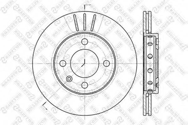 STELLOX 60204756VSX гальмівний диск