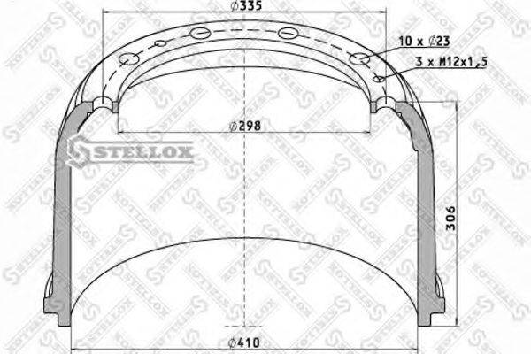 STELLOX 8500032SX Гальмівний барабан