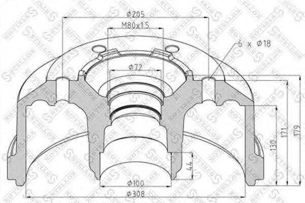 STELLOX 8500219SX Гальмівний барабан