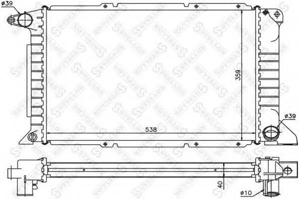 STELLOX 1025085SX Радіатор, охолодження двигуна