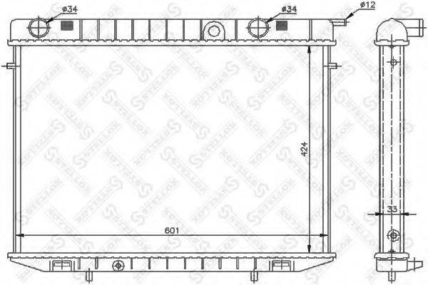 STELLOX 1025141SX Радіатор, охолодження двигуна