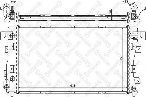 STELLOX 1025392SX Радіатор, охолодження двигуна