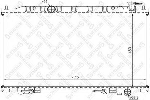 STELLOX 1025399SX Радіатор, охолодження двигуна