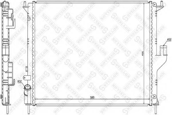 STELLOX 1025450SX Радіатор, охолодження двигуна