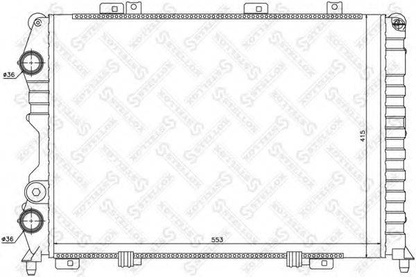 STELLOX 1025489SX Радіатор, охолодження двигуна