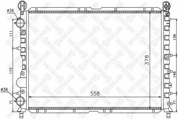 STELLOX 1025496SX Радіатор, охолодження двигуна