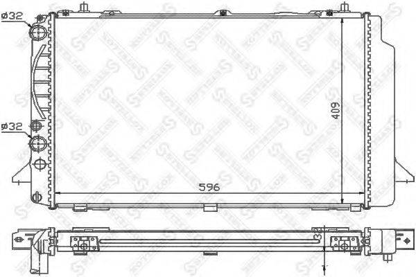 STELLOX 1025538SX Радіатор, охолодження двигуна