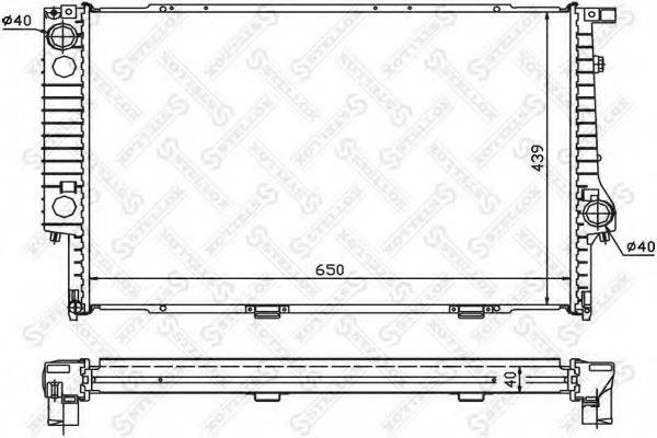 STELLOX 1025569SX Радіатор, охолодження двигуна