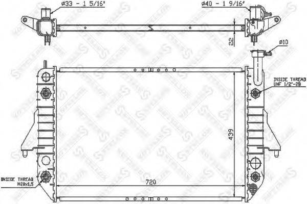 STELLOX 1025599SX Радіатор, охолодження двигуна