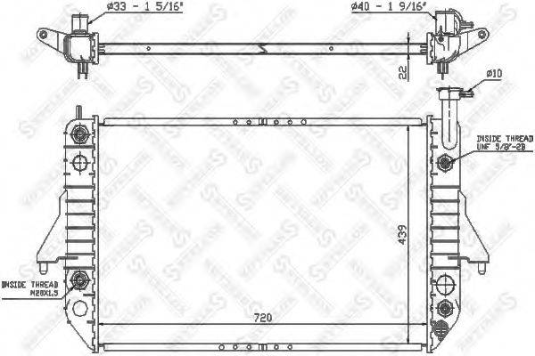 STELLOX 1025600SX Радіатор, охолодження двигуна