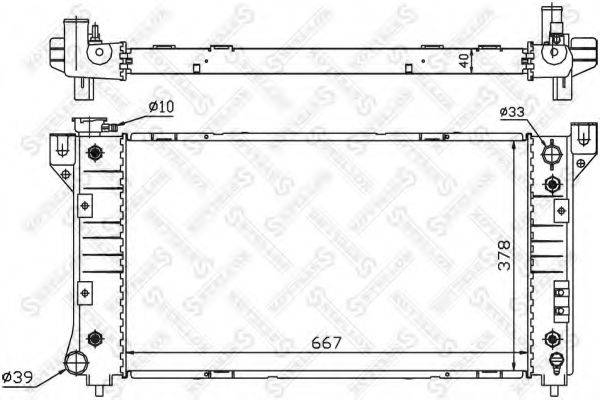 STELLOX 1025618SX Радіатор, охолодження двигуна