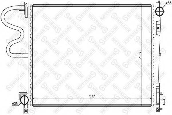 STELLOX 1025622SX Радіатор, охолодження двигуна