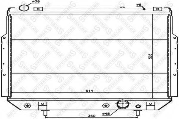 STELLOX 1025625SX Радіатор, охолодження двигуна