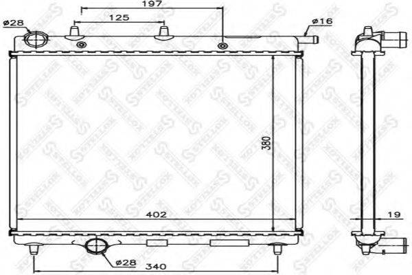 STELLOX 1025644SX Радіатор, охолодження двигуна