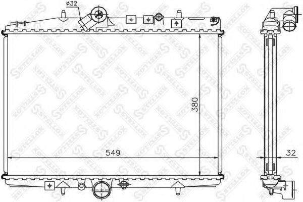 STELLOX 1025647SX Радіатор, охолодження двигуна