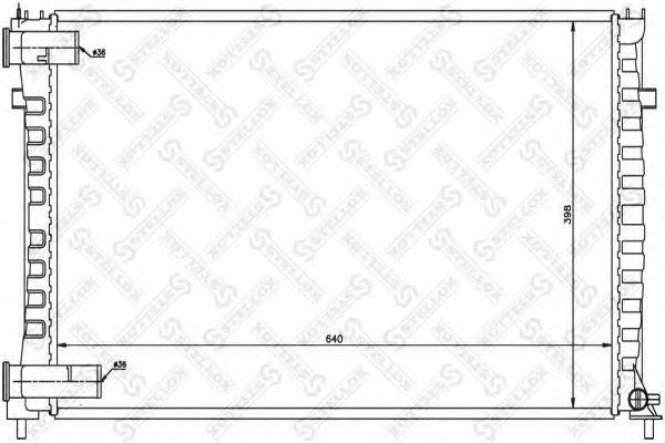 STELLOX 1025657SX Радіатор, охолодження двигуна