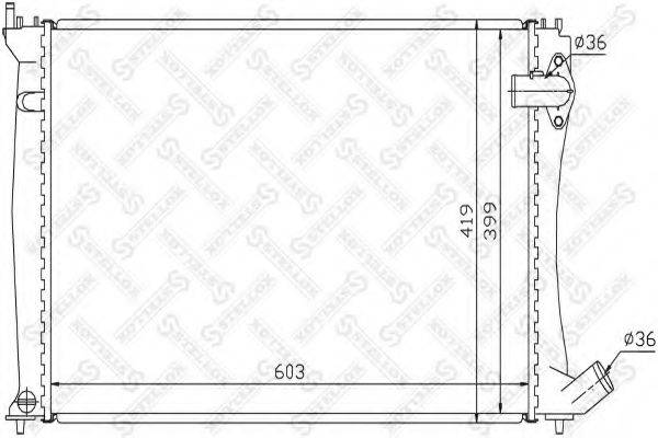 STELLOX 1025676SX Радіатор, охолодження двигуна