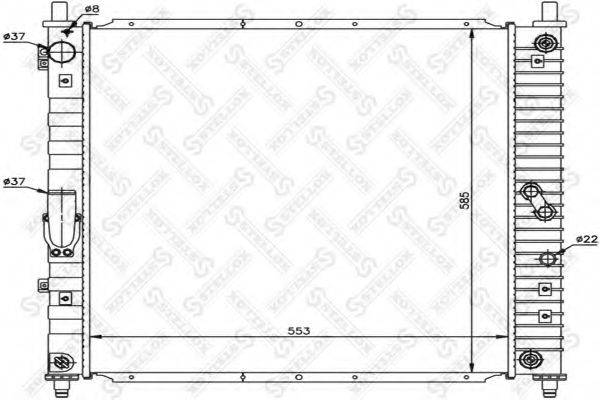 STELLOX 1025686SX Радіатор, охолодження двигуна