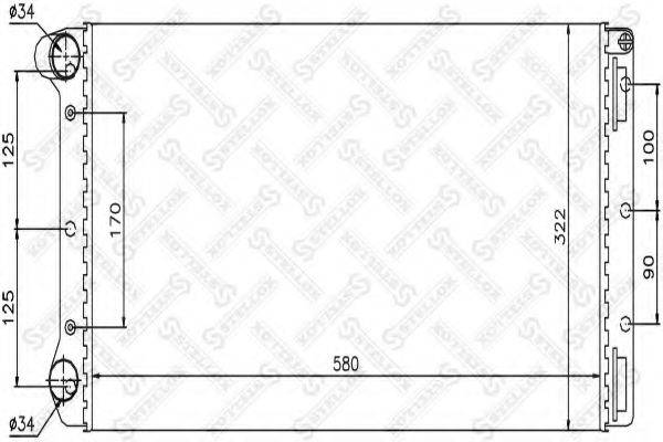 STELLOX 1025701SX Радіатор, охолодження двигуна