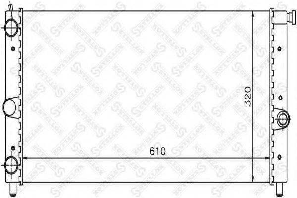STELLOX 1025746SX Радіатор, охолодження двигуна