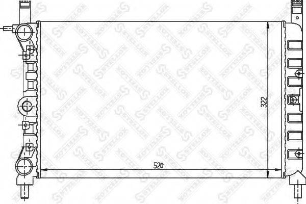 STELLOX 1025772SX Радіатор, охолодження двигуна